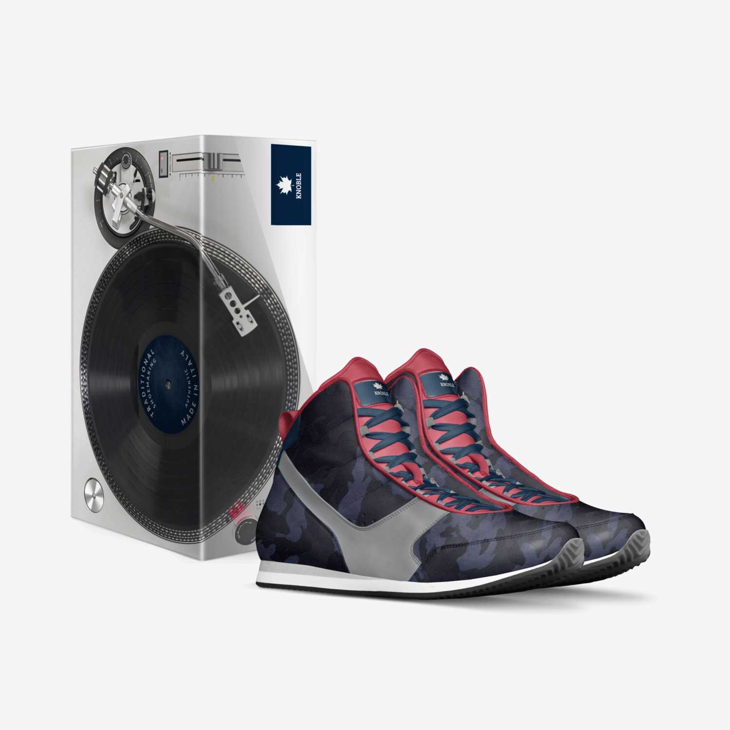 Knoble custom made in Italy shoes by Dwayne White | Box view