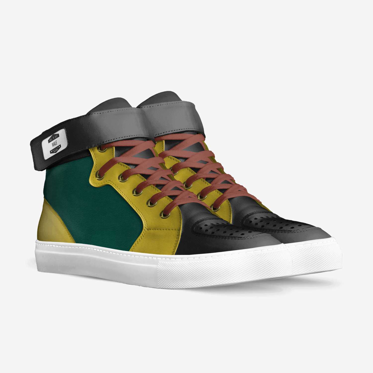 Wale custom made in Italy shoes by Adewale Fale | Double view