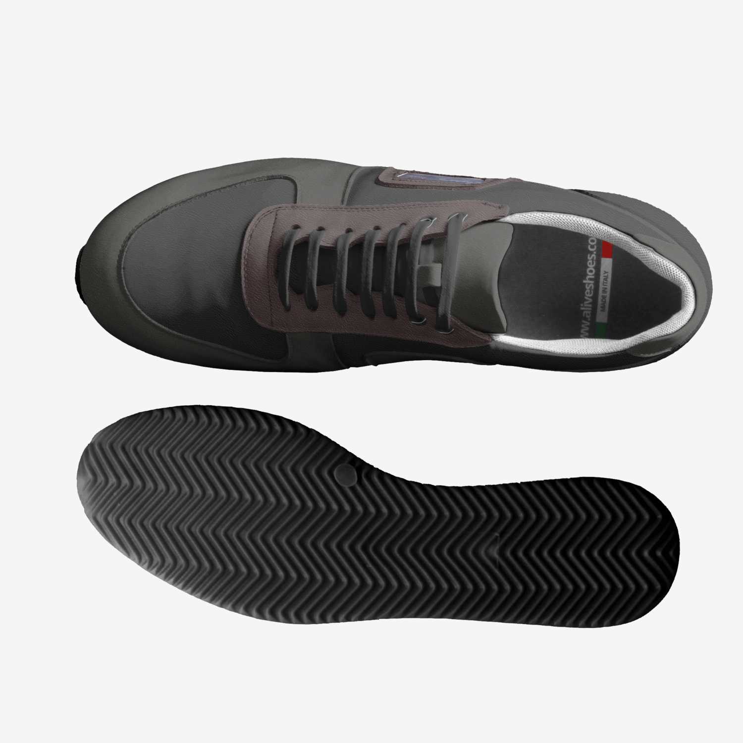 Gospel of Peace custom made in Italy shoes by Luke Campbell | Top view