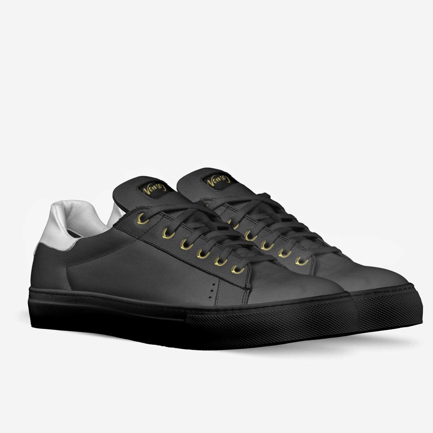 WANG BU custom made in Italy shoes by Bill Wong | Double view