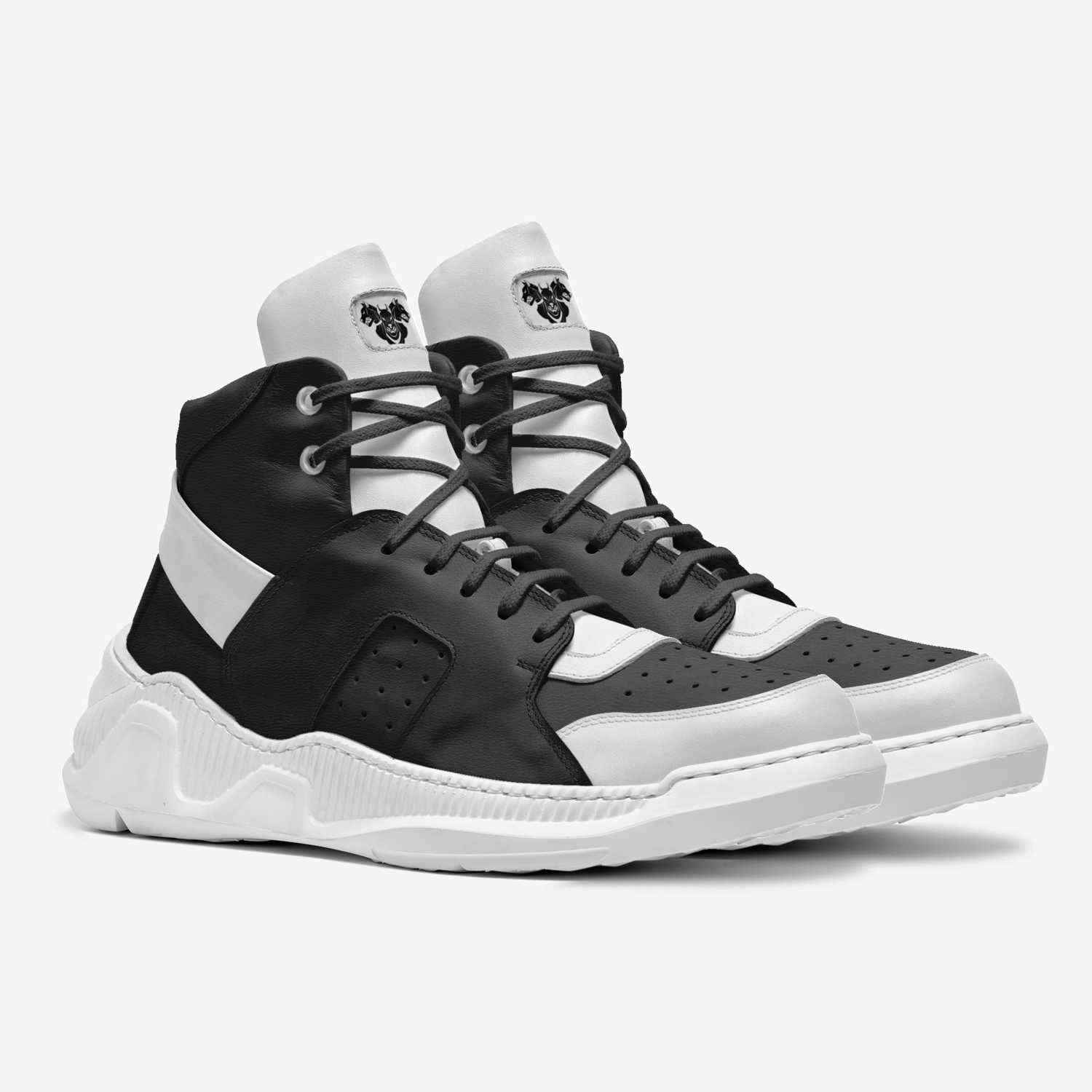 Cerberus custom made in Italy shoes by Ezekiel J Brown | Double view