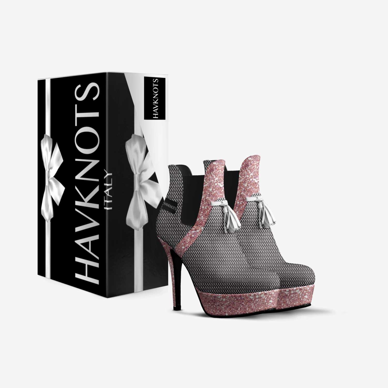 Havknot lavish101 custom made in Italy shoes by Tobais Woods | Box view