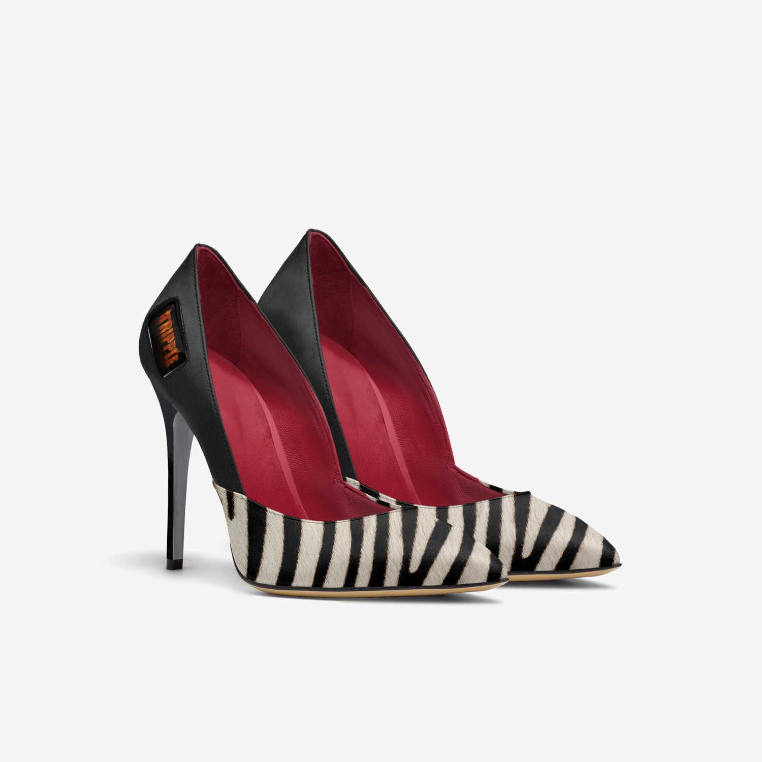 TRIPPLE_LADYBling custom made in Italy shoes by Rachel Ekinde | Double view