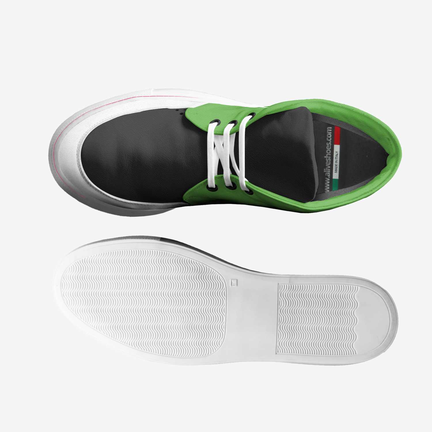 Manifesto  custom made in Italy shoes by Andromeda Harris | Top view