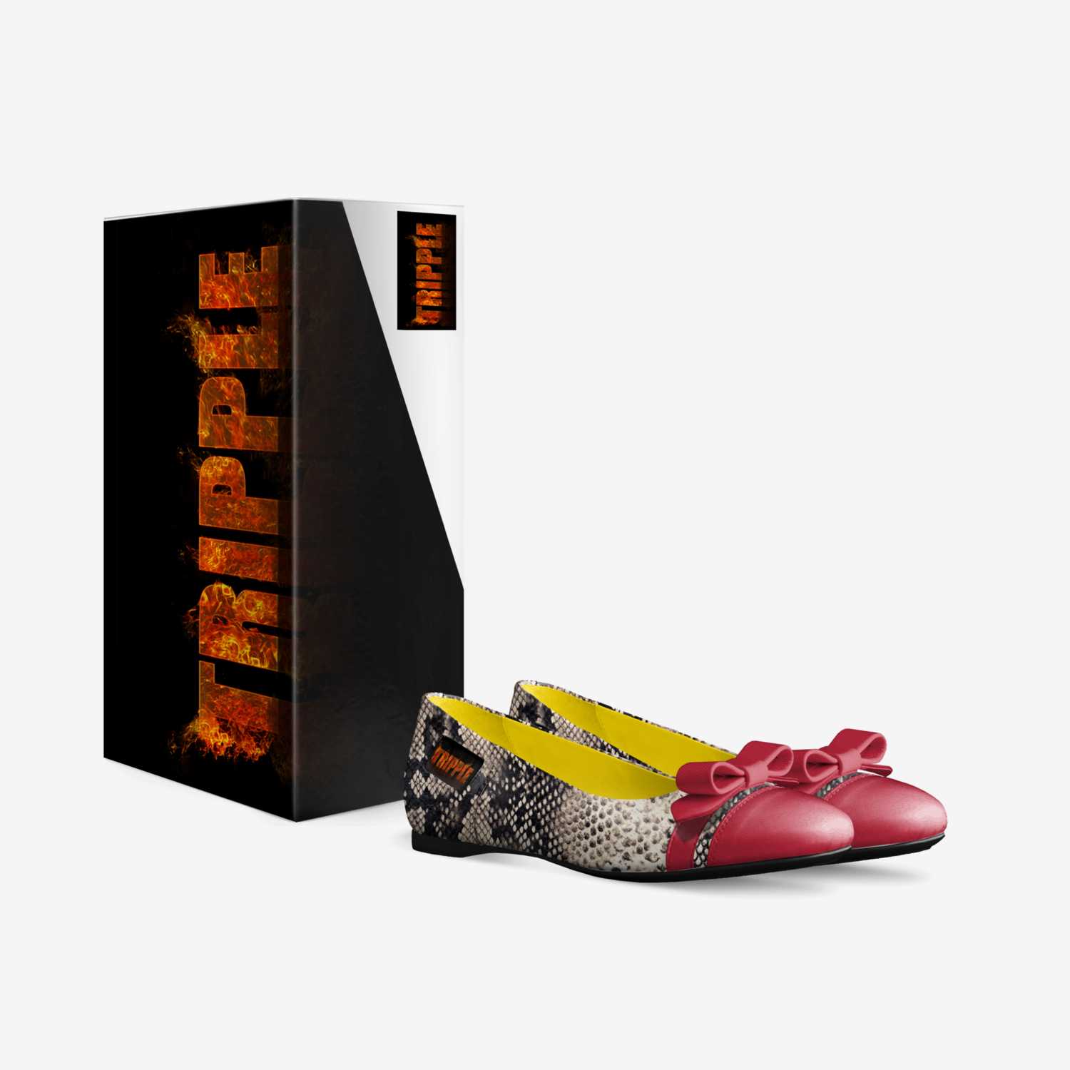 TRIPPLE_LADY SLIDE custom made in Italy shoes by Rachel Ekinde | Box view
