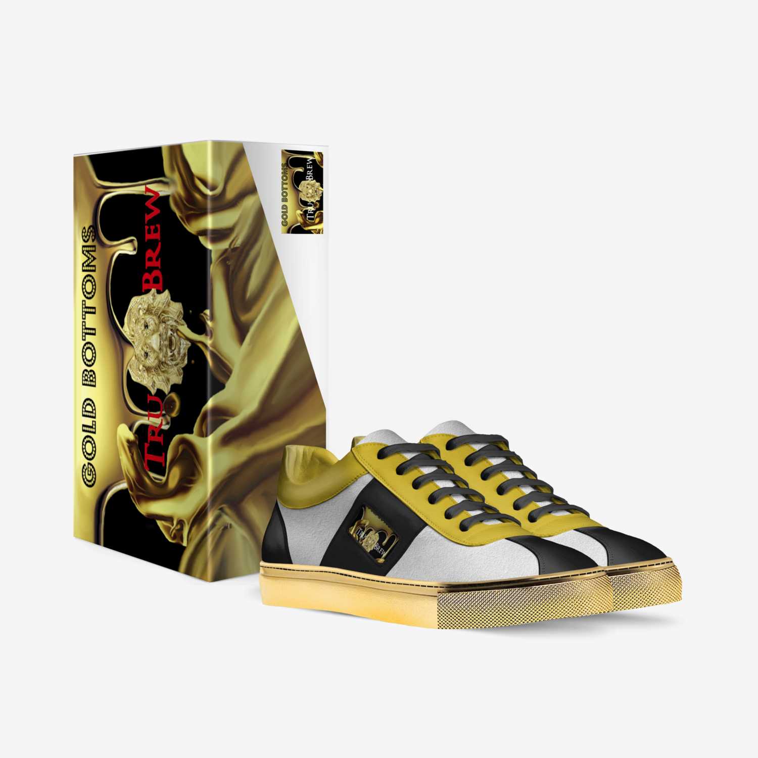 GOLD BOTTOM BREWS custom made in Italy shoes by Aundra Evans Oded | Box view
