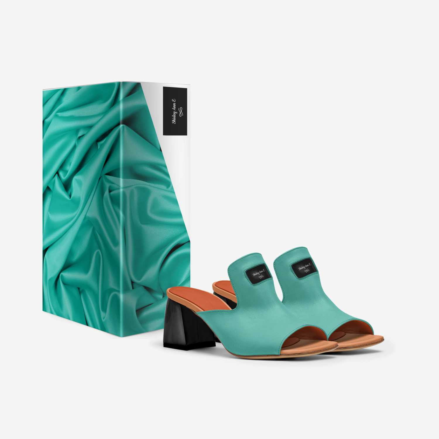 Shirley Ann E custom made in Italy shoes by Derrick Elliott | Box view