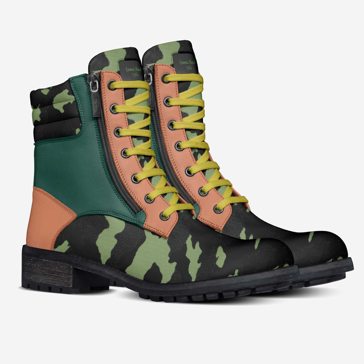 Emma Noah custom made in Italy shoes by Tammi Moat | Double view