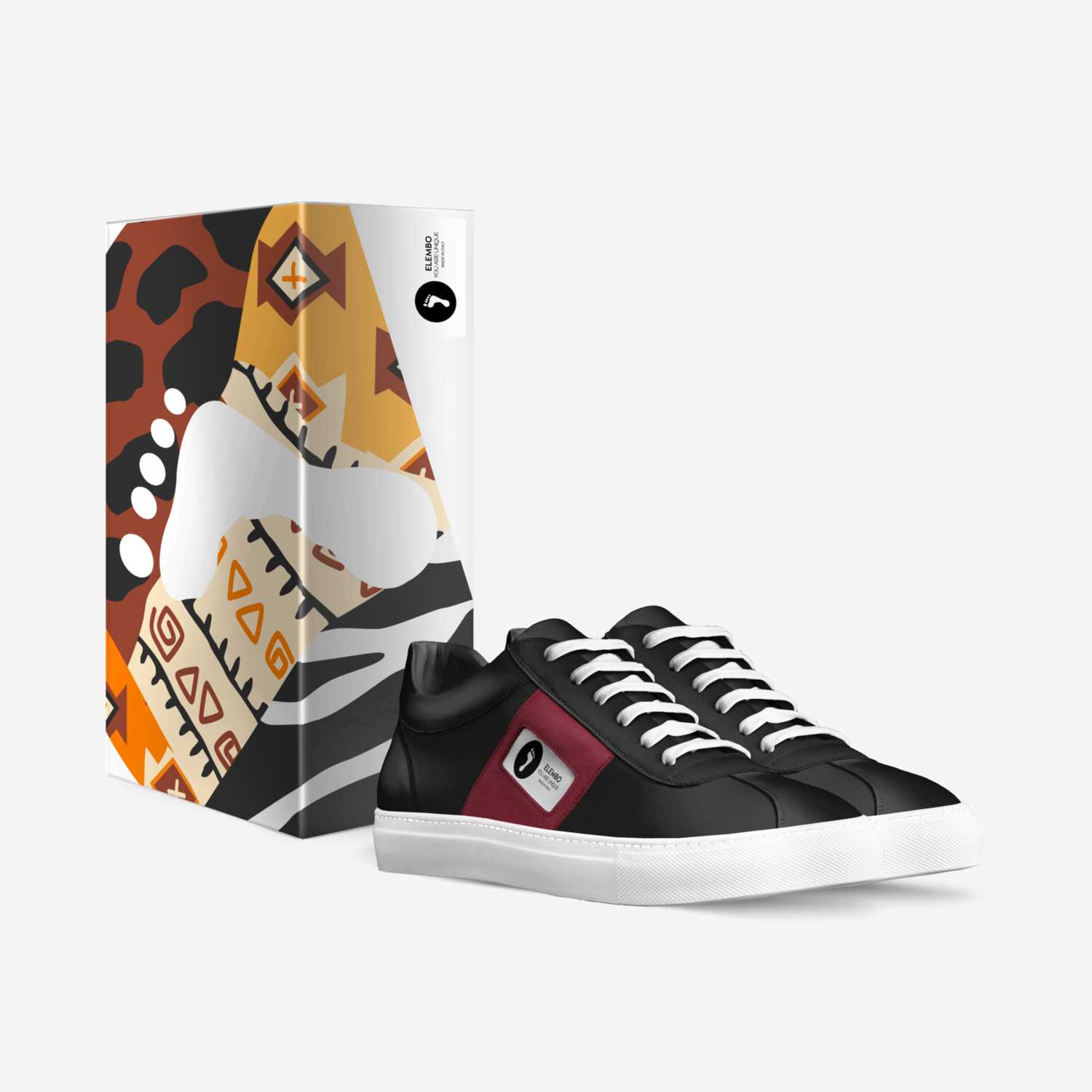 Elembo YAU custom made in Italy shoes by Franck Katshunga | Box view