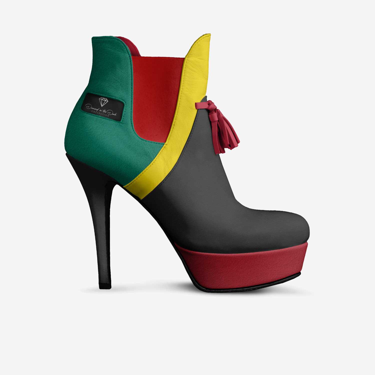 Diamond Babe custom made in Italy shoes by Sharita Bundoo | Side view