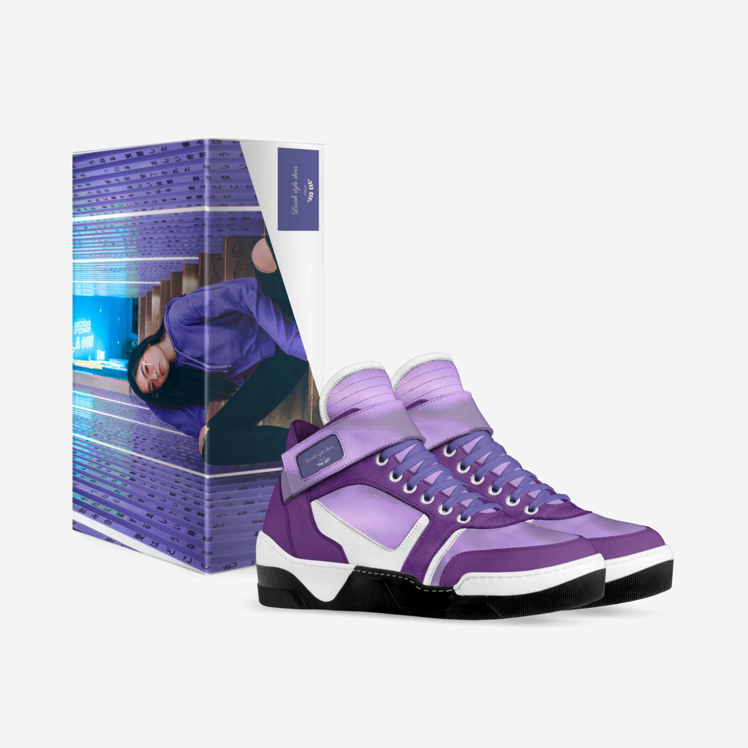 Lavish style shoes custom made in Italy shoes by Chiquita Whitten | Box view