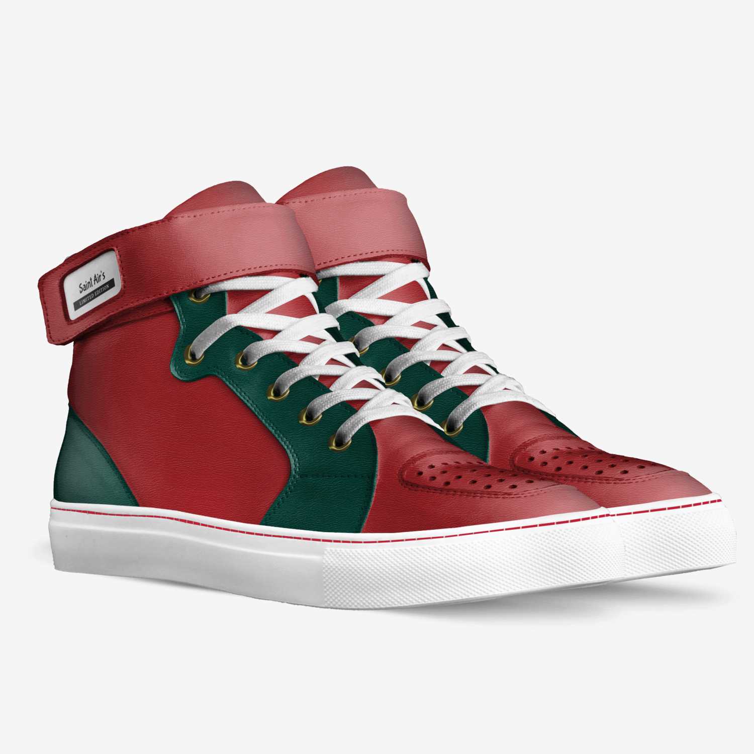 Saint Air's custom made in Italy shoes by Edward Perkins | Double view