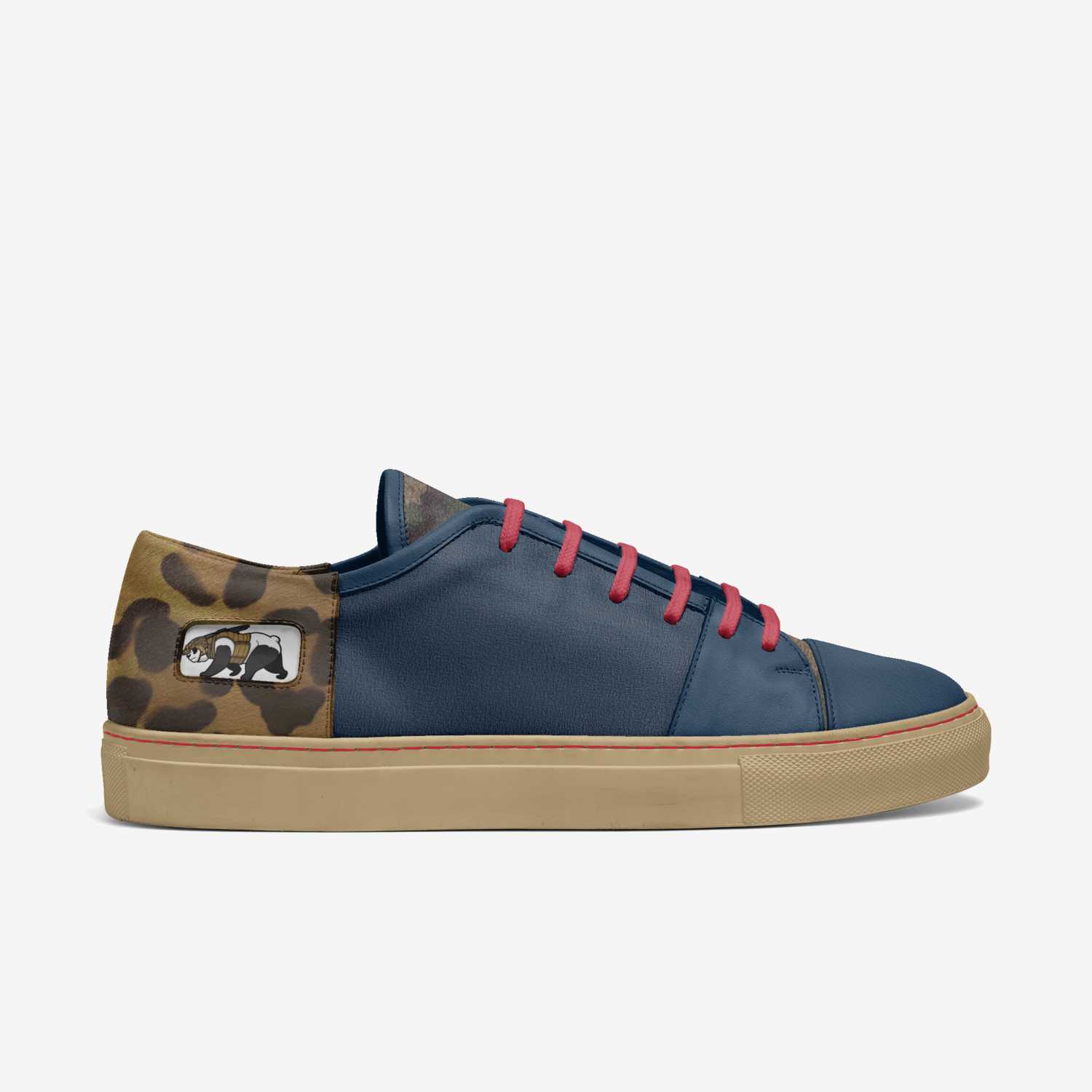 USA Panda custom made in Italy shoes by Ryan Hunt | Side view