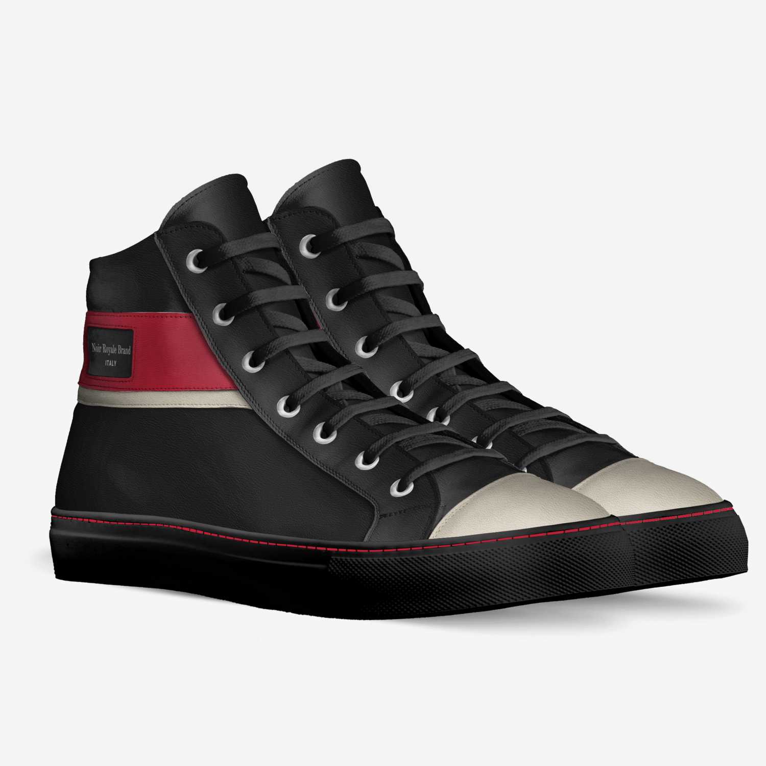 Noir Royale Brand custom made in Italy shoes by Lakendra Norman | Double view