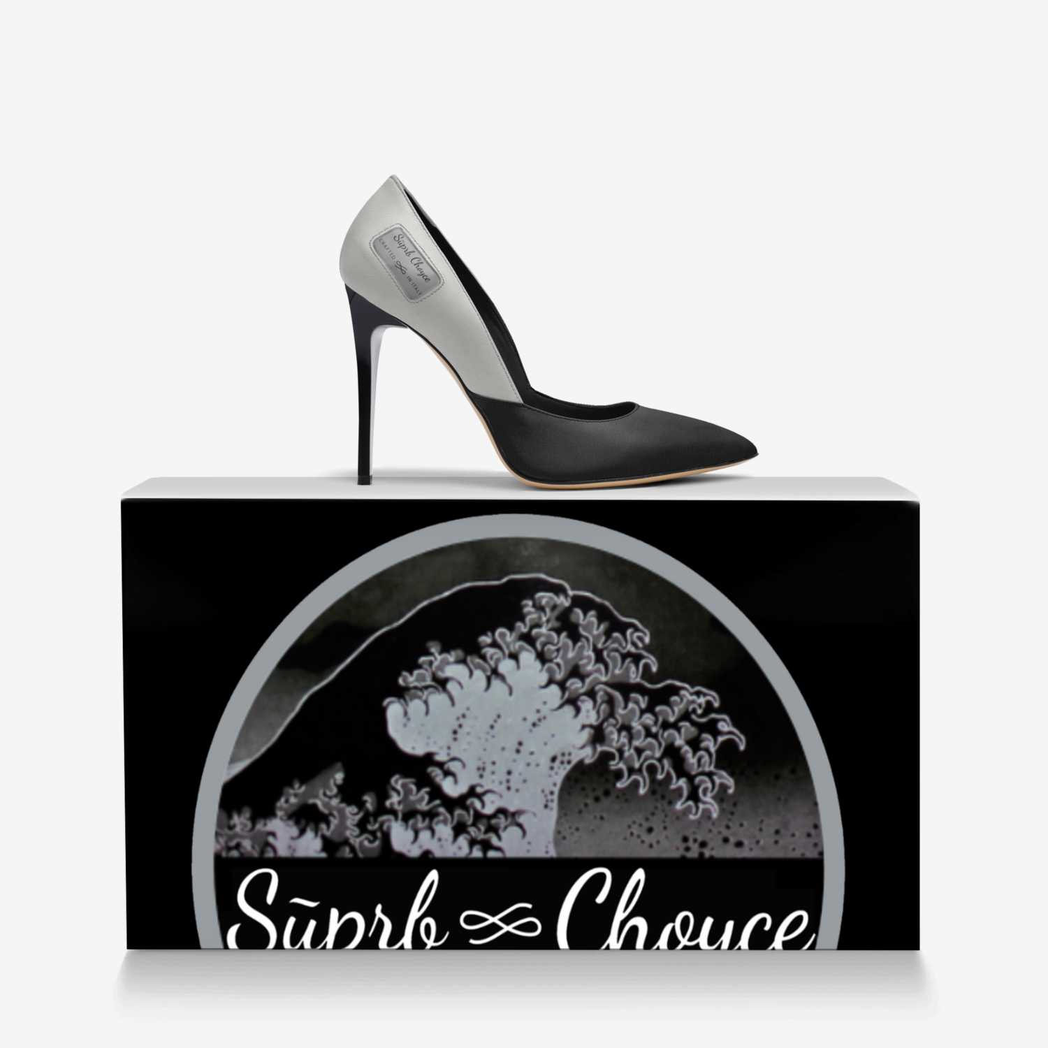 Sūprb Choyce  custom made in Italy shoes by Omari Choyce | Over box view