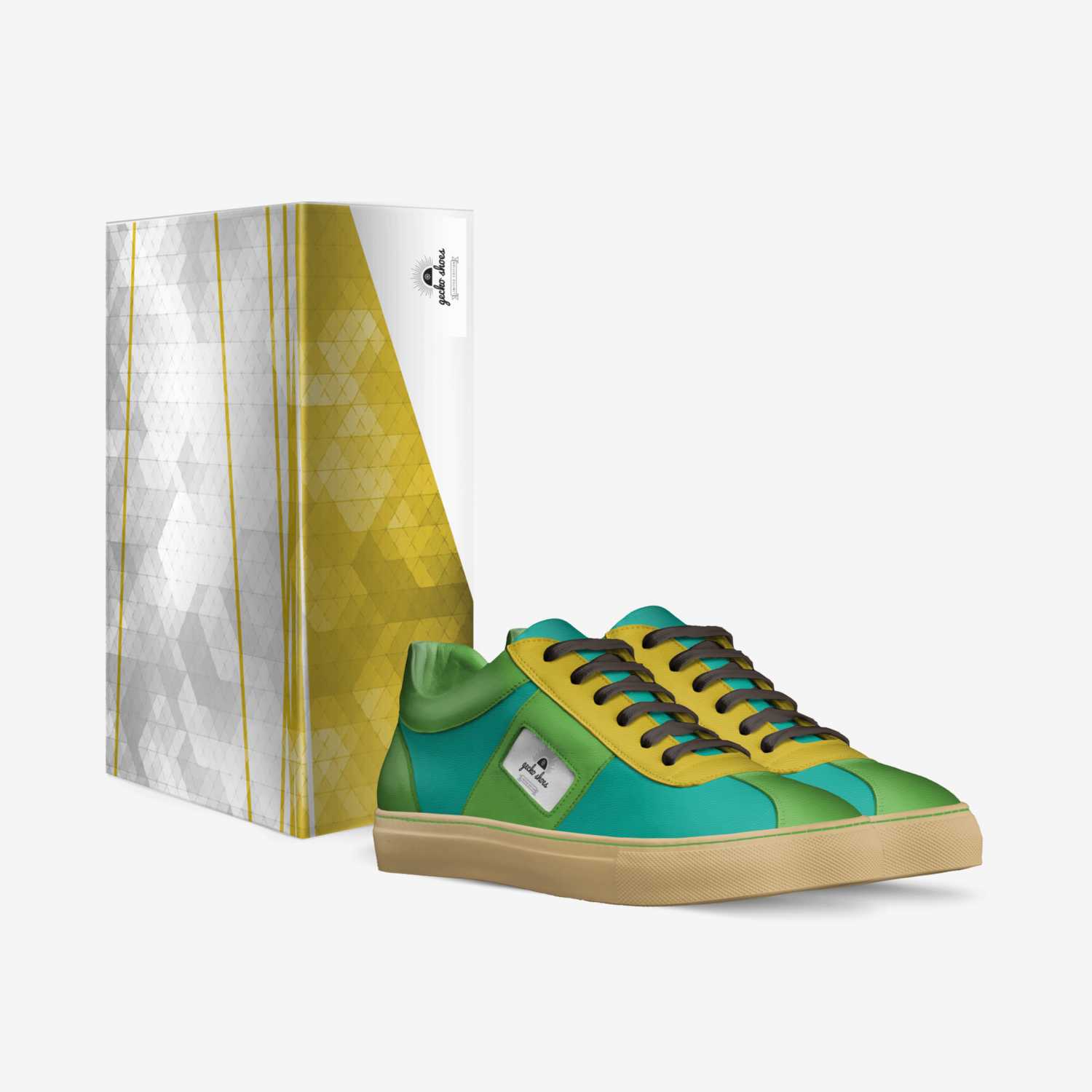 gecko shoes custom made in Italy shoes by Mackenzie Phillips | Box view