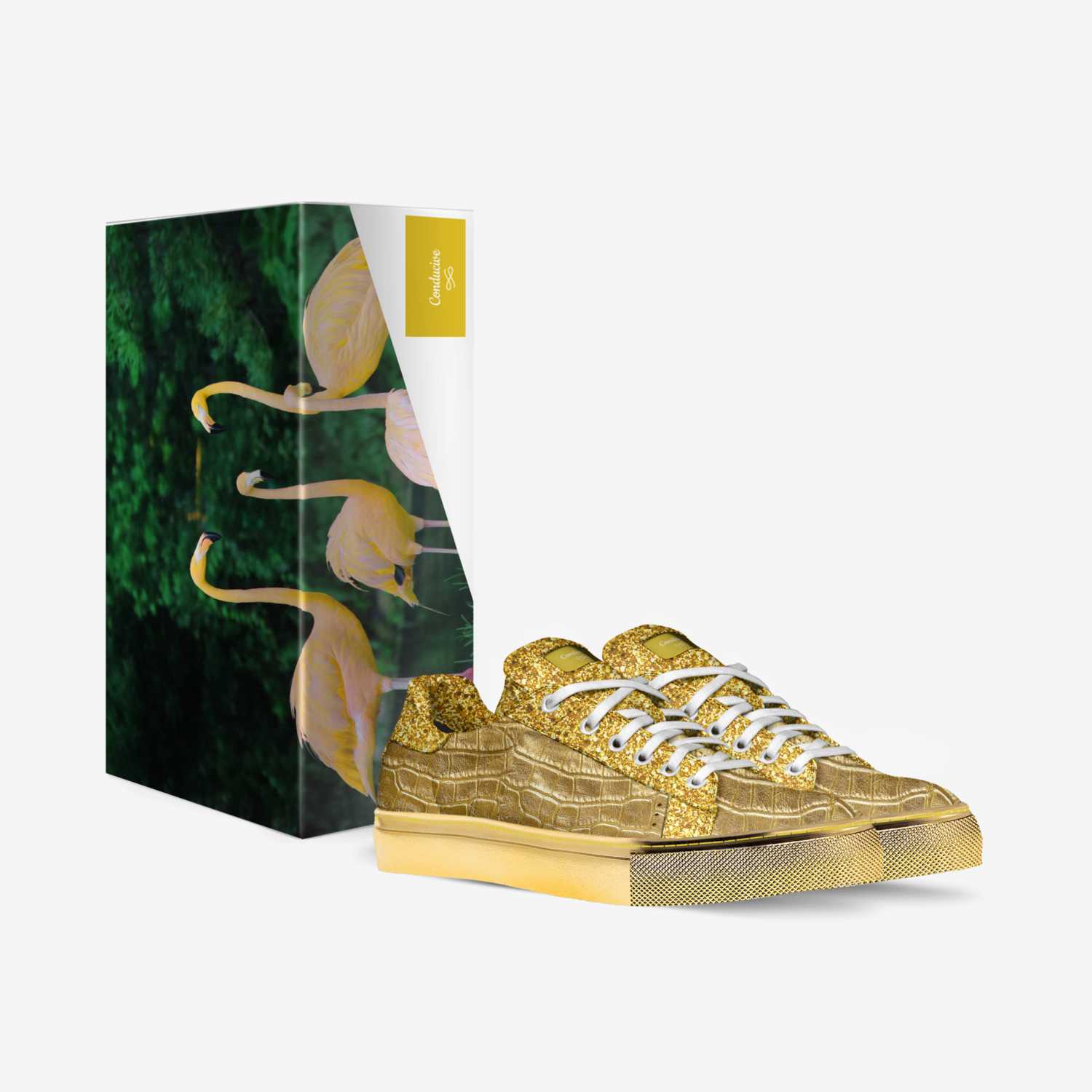 Gold Grill custom made in Italy shoes by Shaheed Smith | Box view