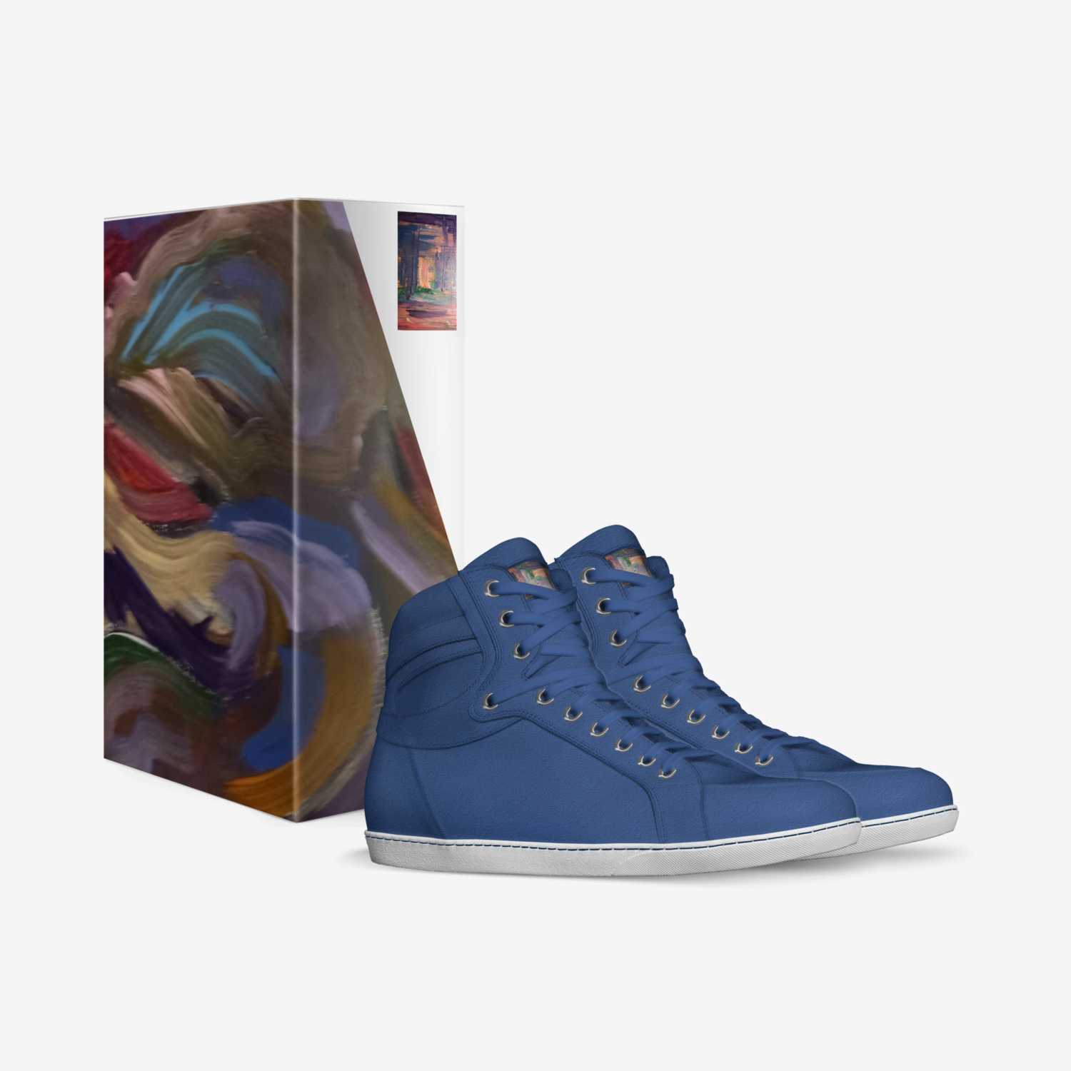 Night Bluwalker  custom made in Italy shoes by Natasha M Jones | Box view