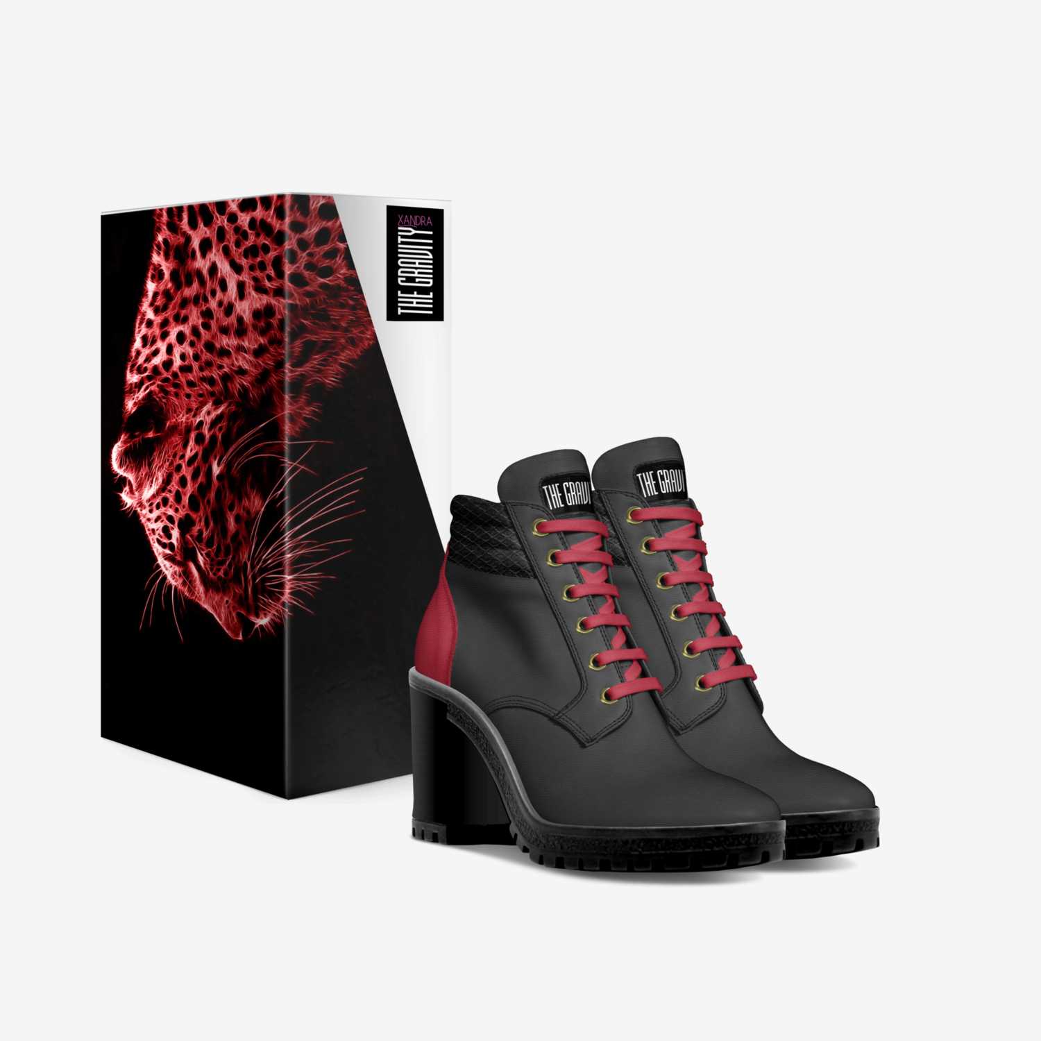 The Gravity Xandra custom made in Italy shoes by Ita Akpan-ita | Box view