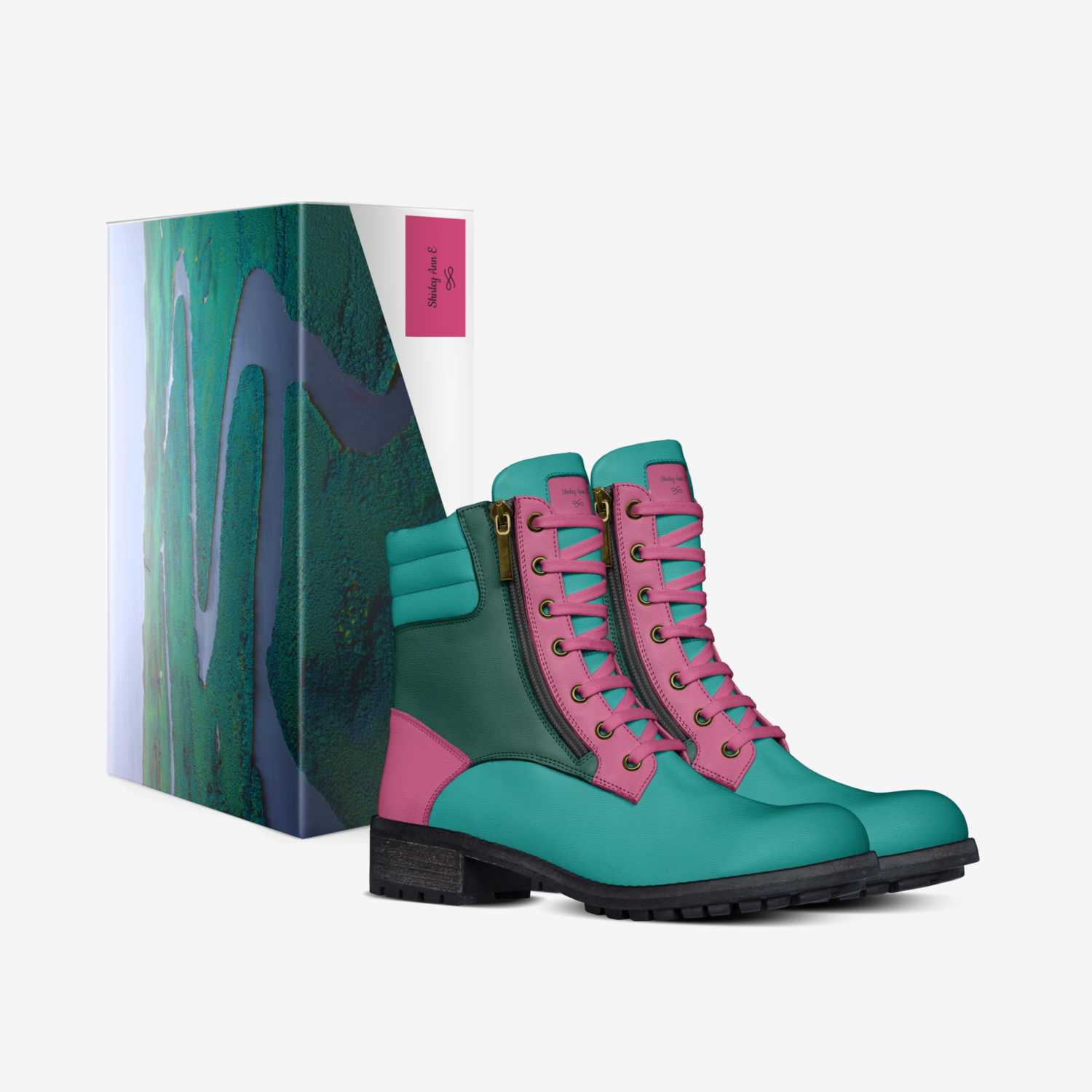 Shirley Ann E custom made in Italy shoes by Derrick Elliott | Box view