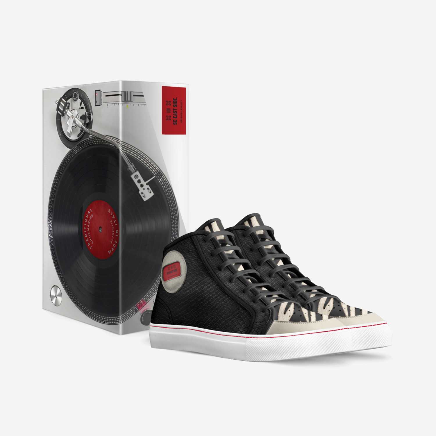 SC East Side. custom made in Italy shoes by Sarah Weaver | Box view