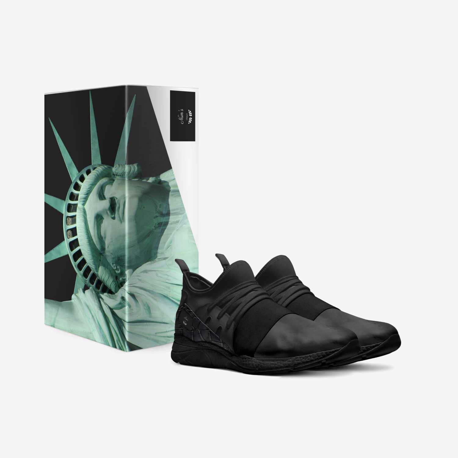 Nun custom made in Italy shoes by Darion Jackson | Box view