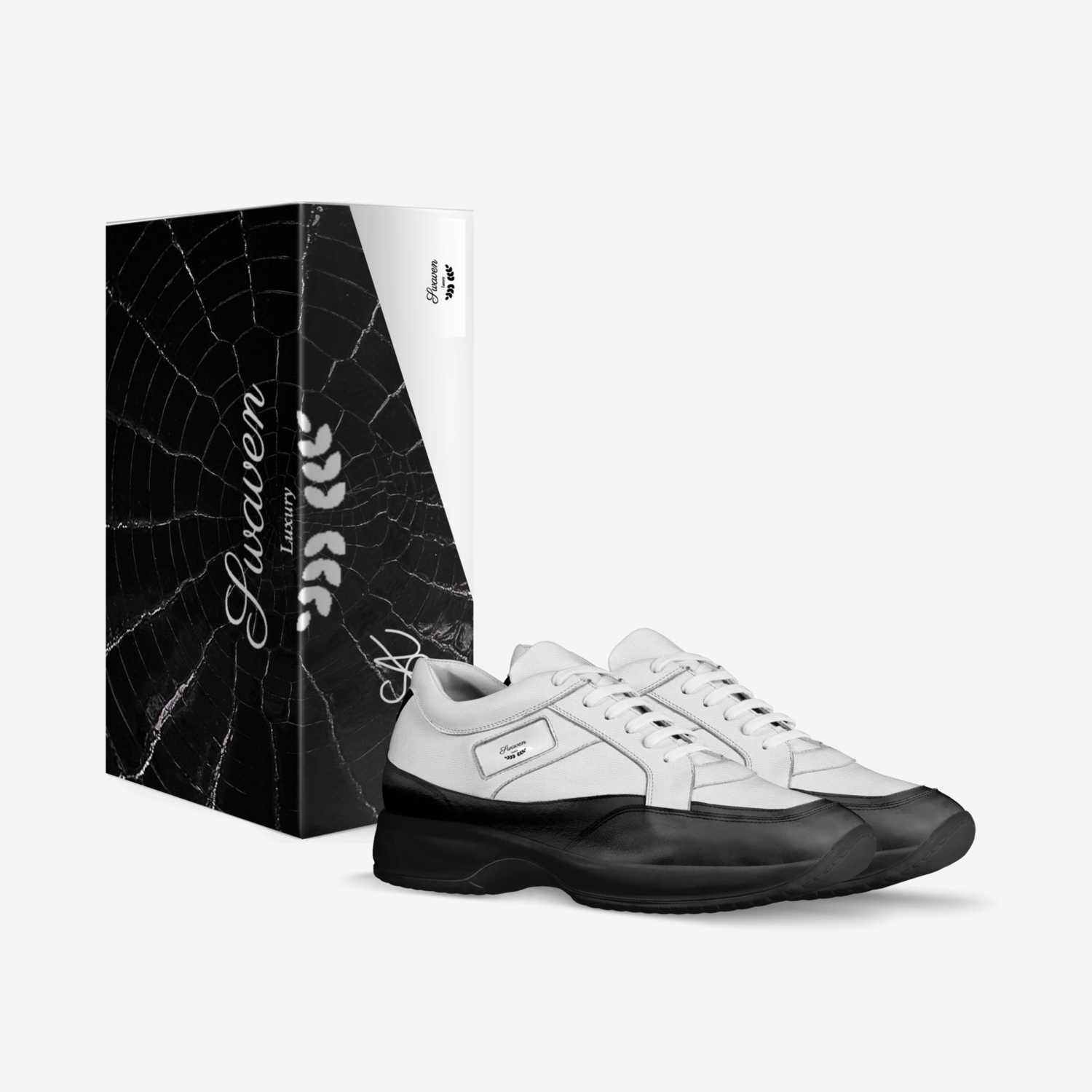 Swaven two-tone custom made in Italy shoes by Stephen Amos | Box view