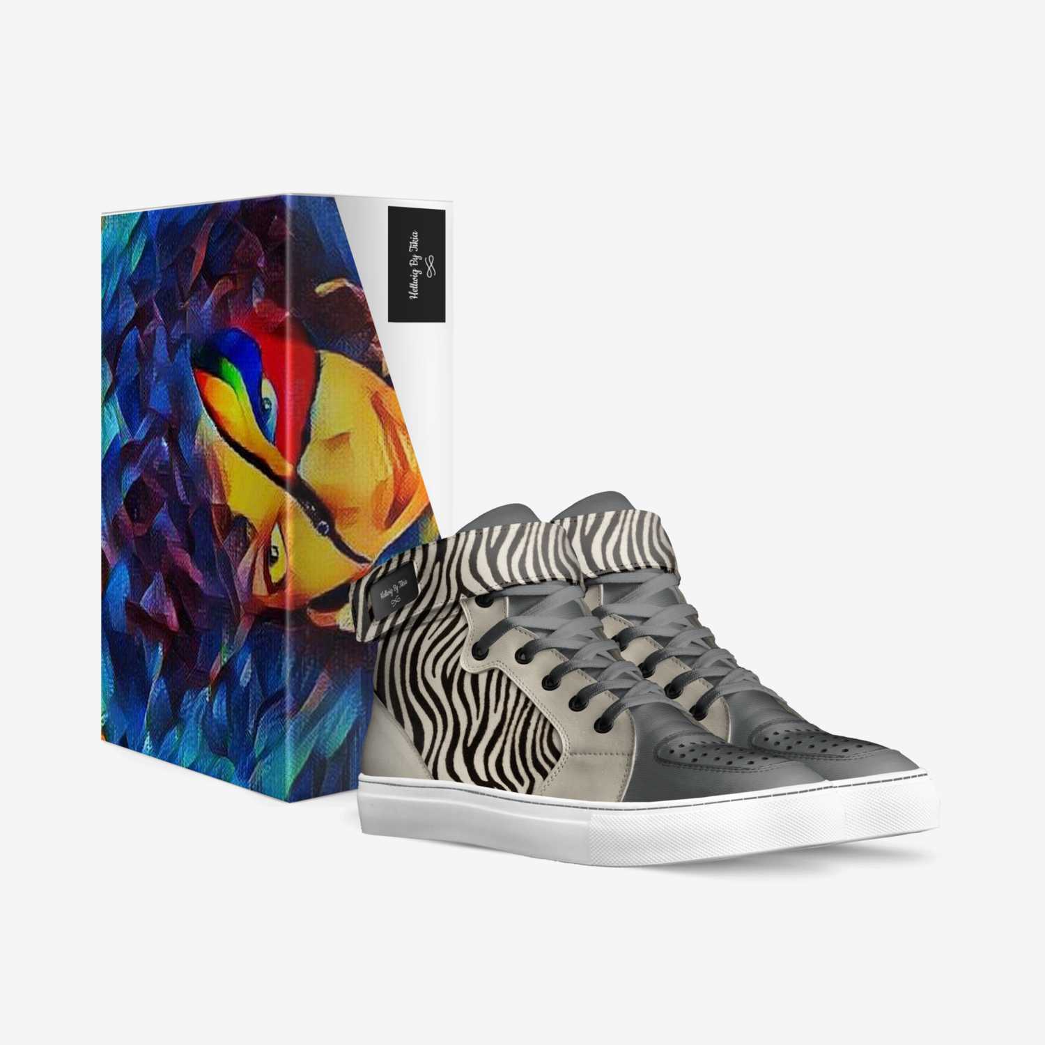 African Zebra Sr. custom made in Italy shoes by Tikia Hellwig | Box view