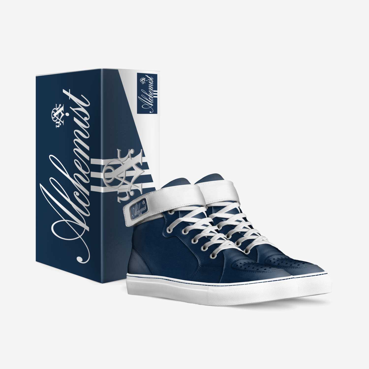 Blue Magic 2 custom made in Italy shoes by Urban Alchemist Clothing | Box view