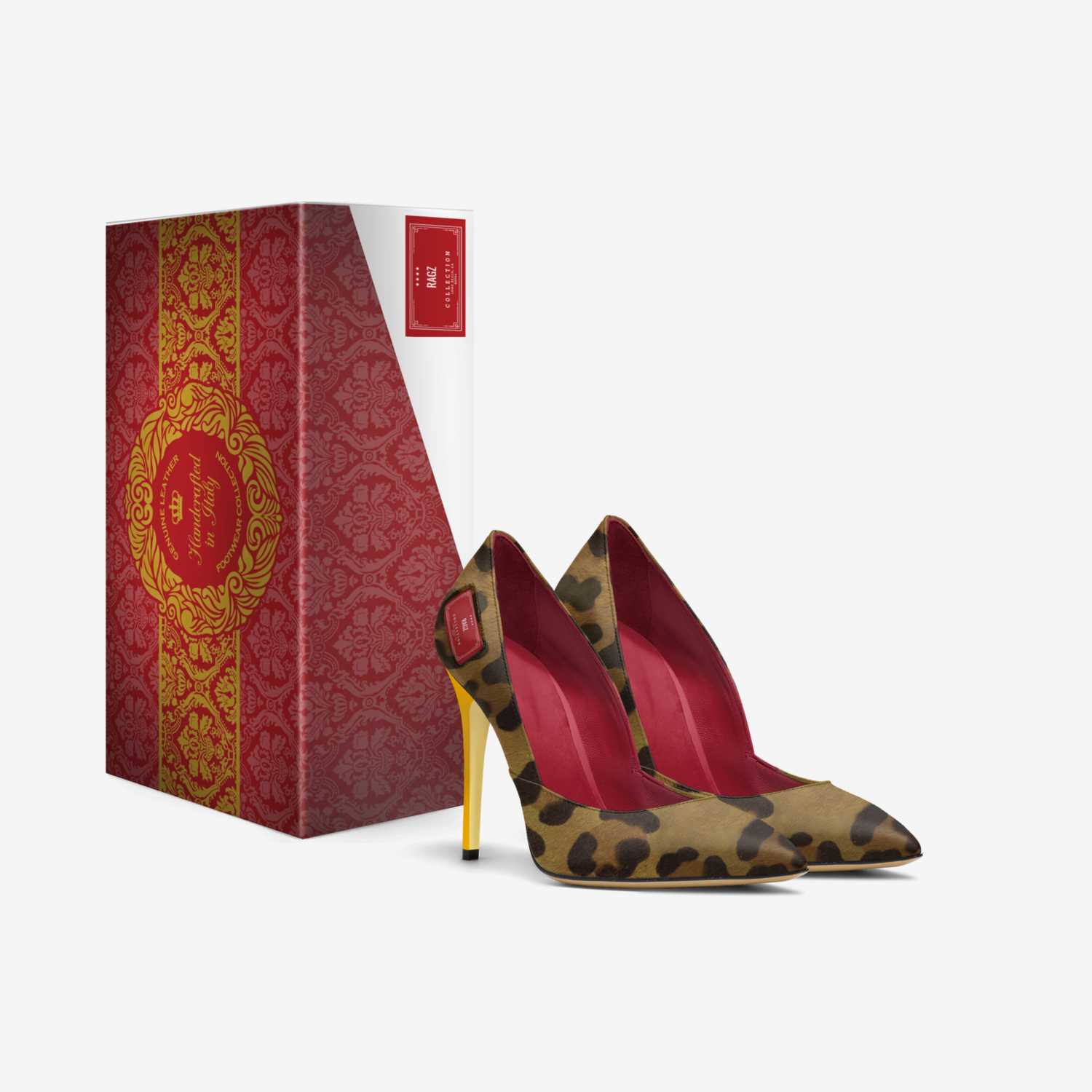 RAGZ custom made in Italy shoes by Tarsha Hagan | Box view