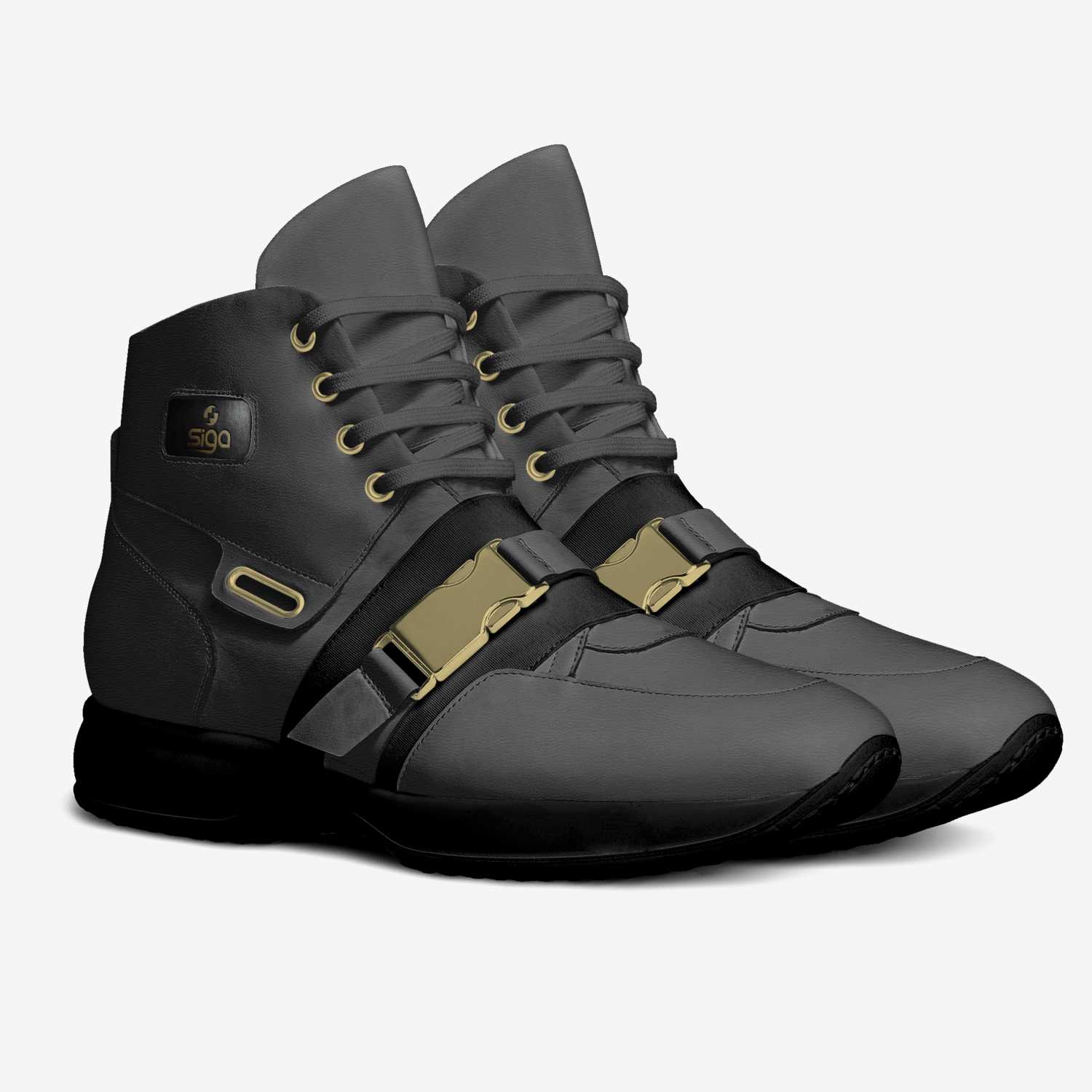 SIGA  custom made in Italy shoes by Nondumiso Mabaso | Double view