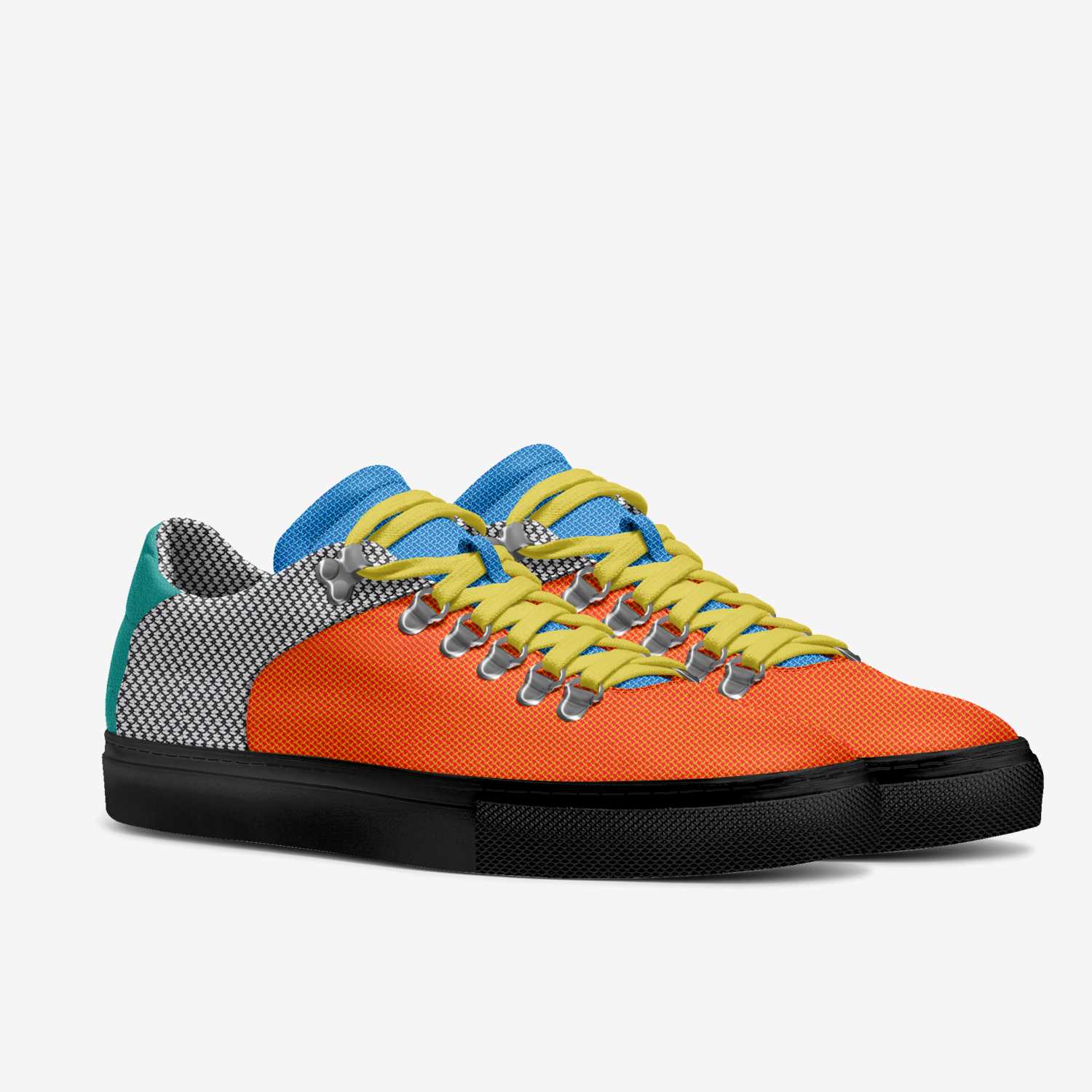 Bandana  Low's custom made in Italy shoes by Jason Super Star | Double view