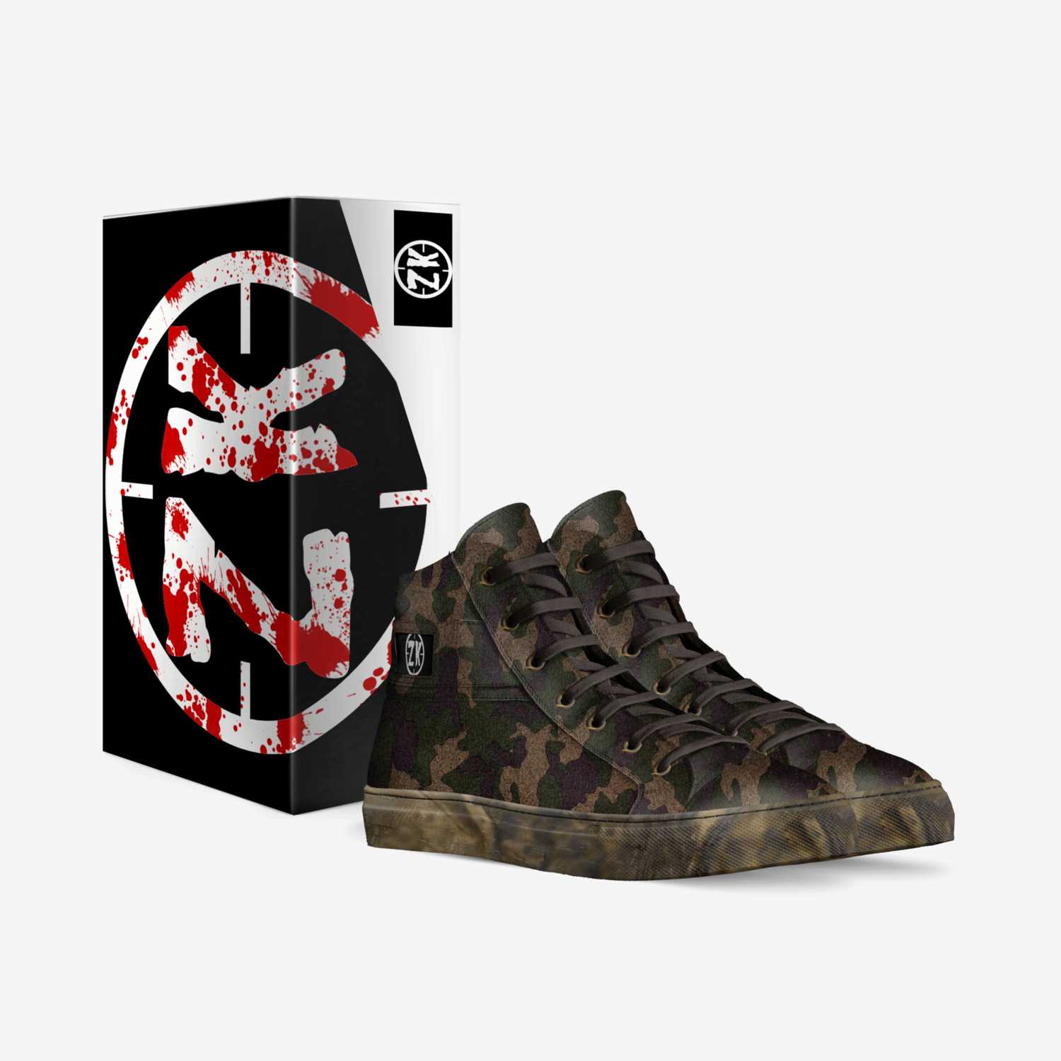 ZK CAMO EDITION custom made in Italy shoes by Alexander Montoya | Box view
