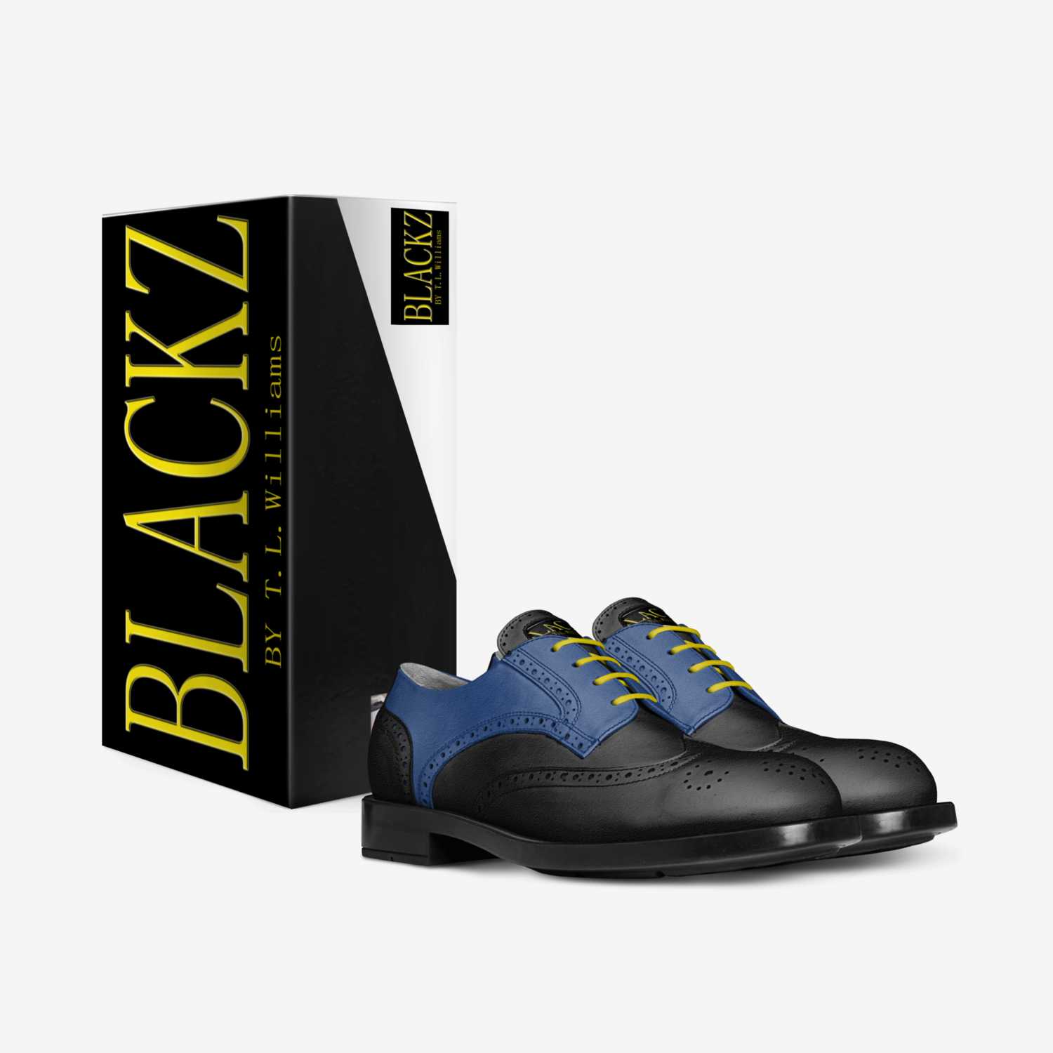 Blackz  custom made in Italy shoes by Terance Williams | Box view