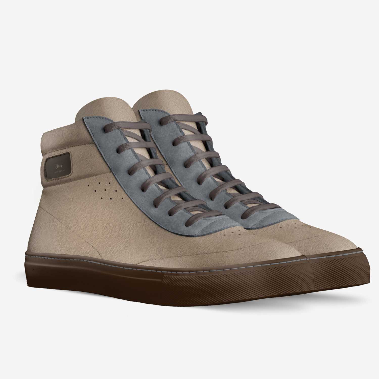Elemo custom made in Italy shoes by Lesolomane Motenalapi | Double view
