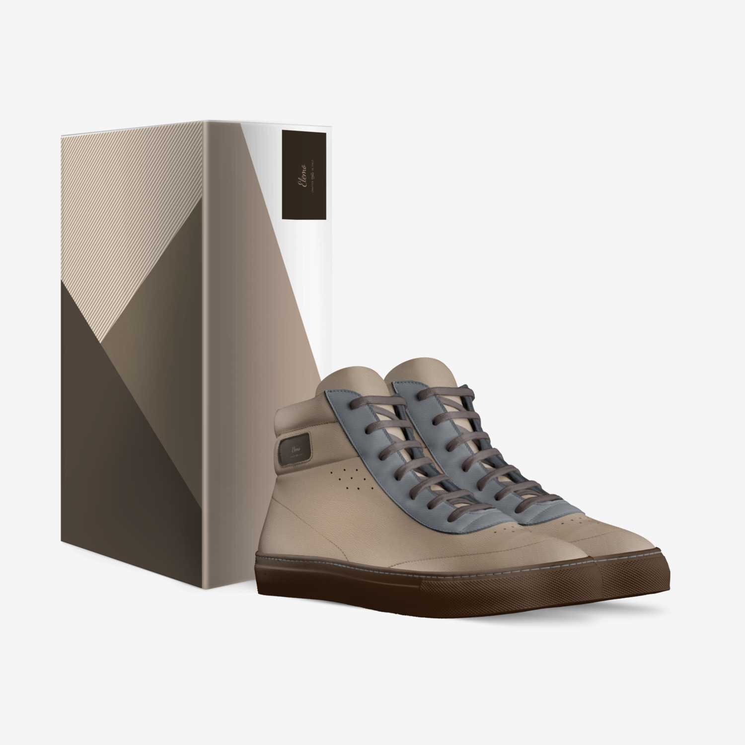 Elemo custom made in Italy shoes by Lesolomane Motenalapi | Box view