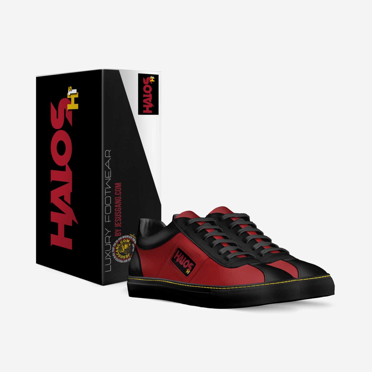 Halos custom made in Italy shoes by Antwan Lewis | Box view