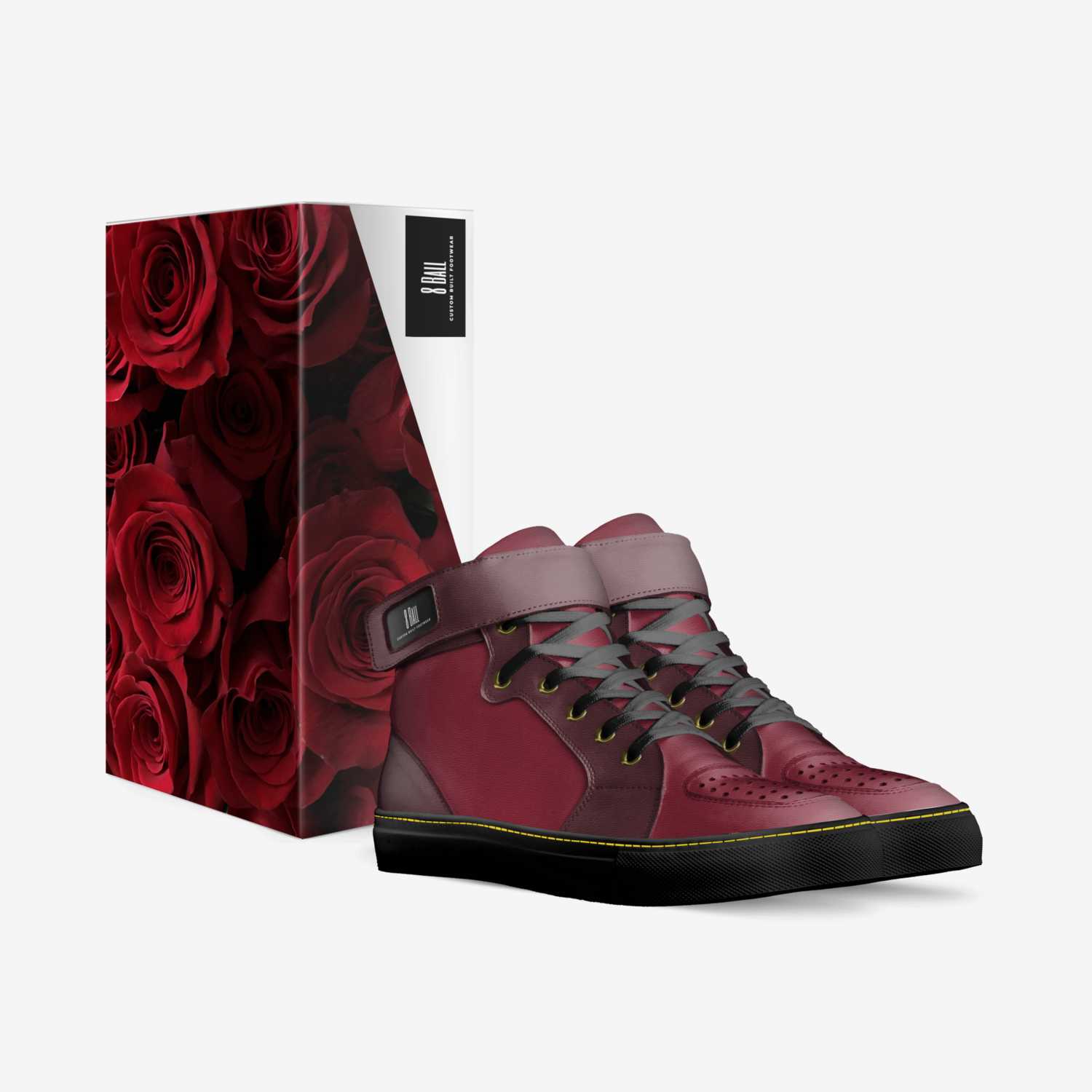 R0s3 custom made in Italy shoes by 8 Ball | Box view