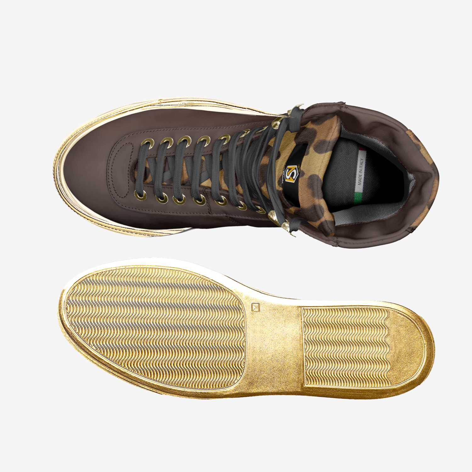 The Steppaz  custom made in Italy shoes by Brian Washington | Top view