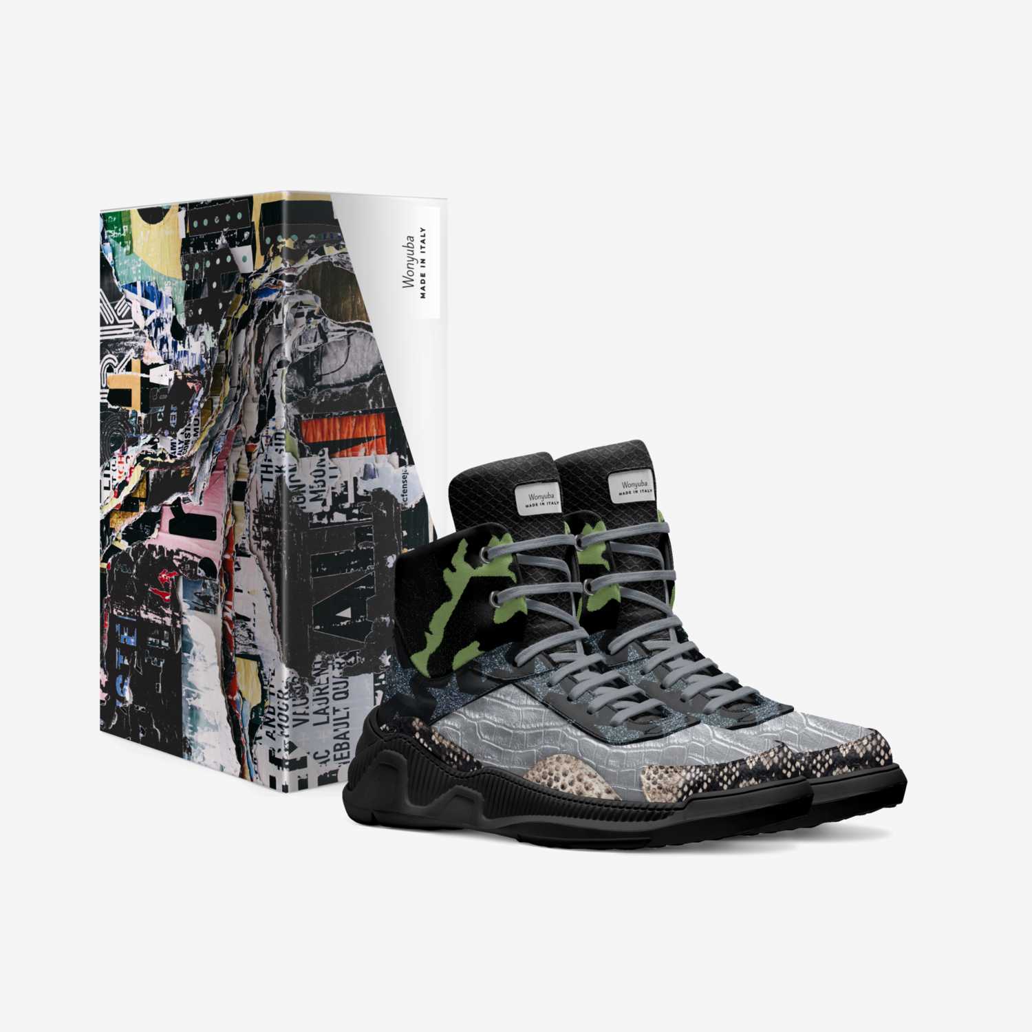 Wonyuba custom made in Italy shoes by Michael Campbell | Box view