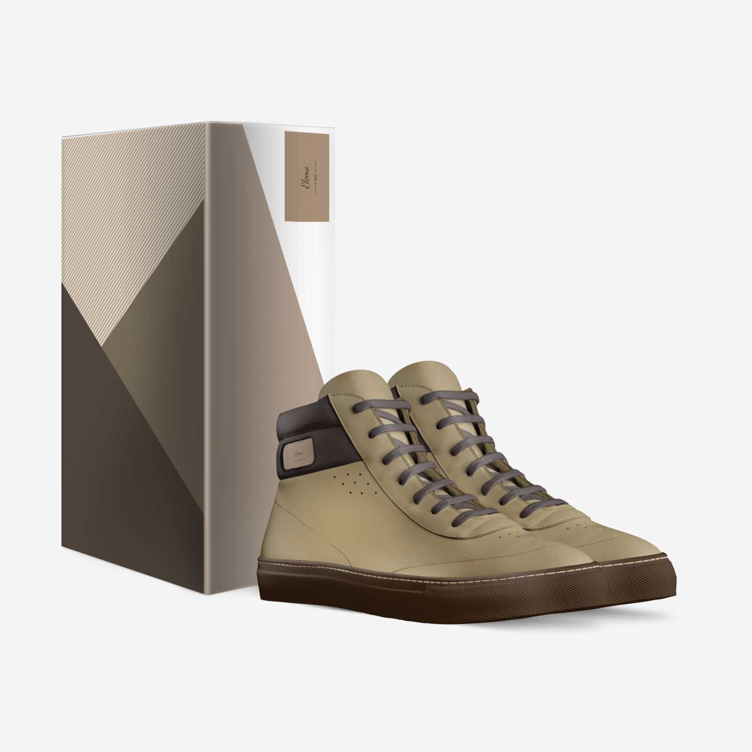 Elemo custom made in Italy shoes by Lesolomane Motenalapi | Box view
