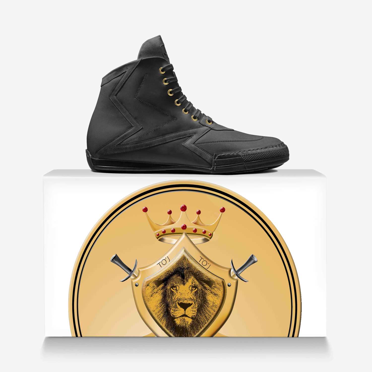 TO'J POP JUDAH custom made in Italy shoes by Berch Harris | Over box view