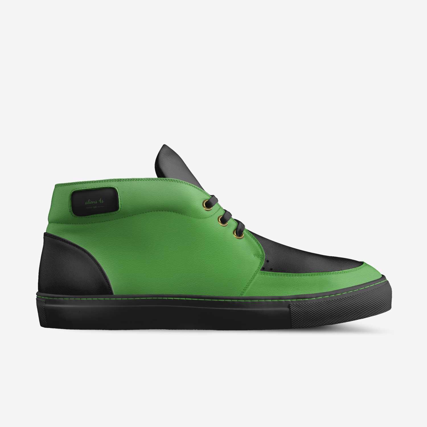 aliens 4s custom made in Italy shoes by Mathayus Davis | Side view
