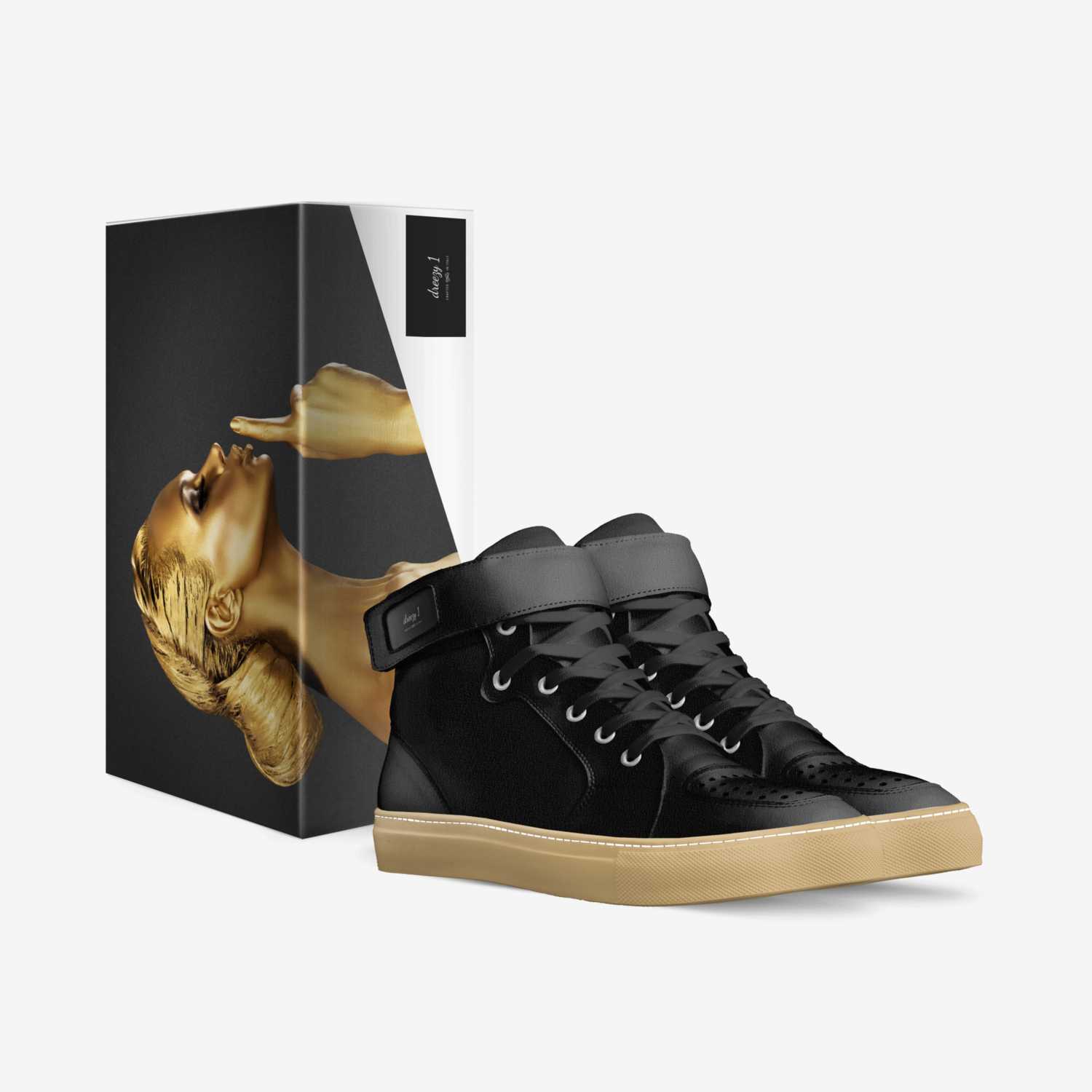dreezy 1 custom made in Italy shoes by Jaiden Cox | Box view