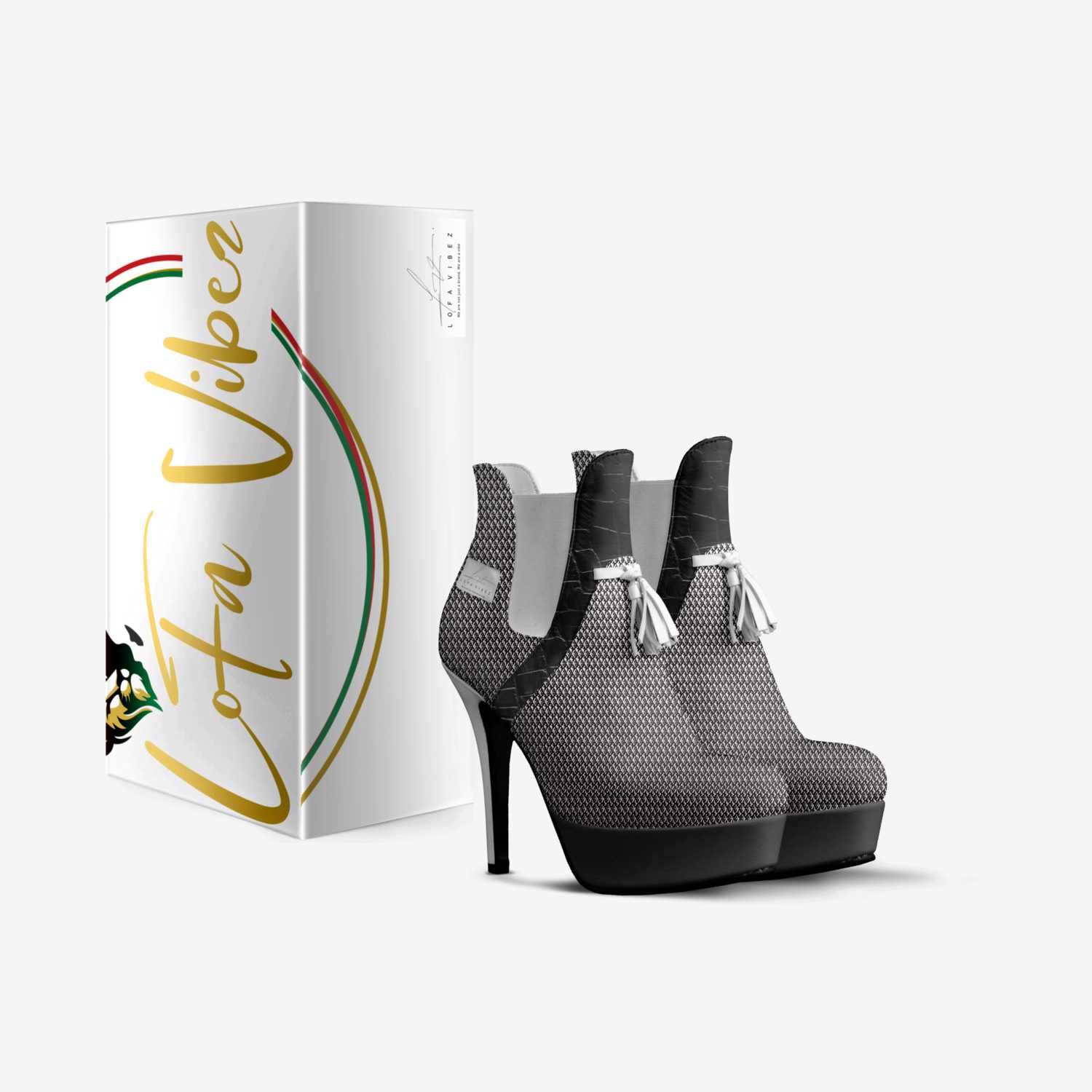 LoFa Vibez custom made in Italy shoes by Sharita Bundoo | Box view