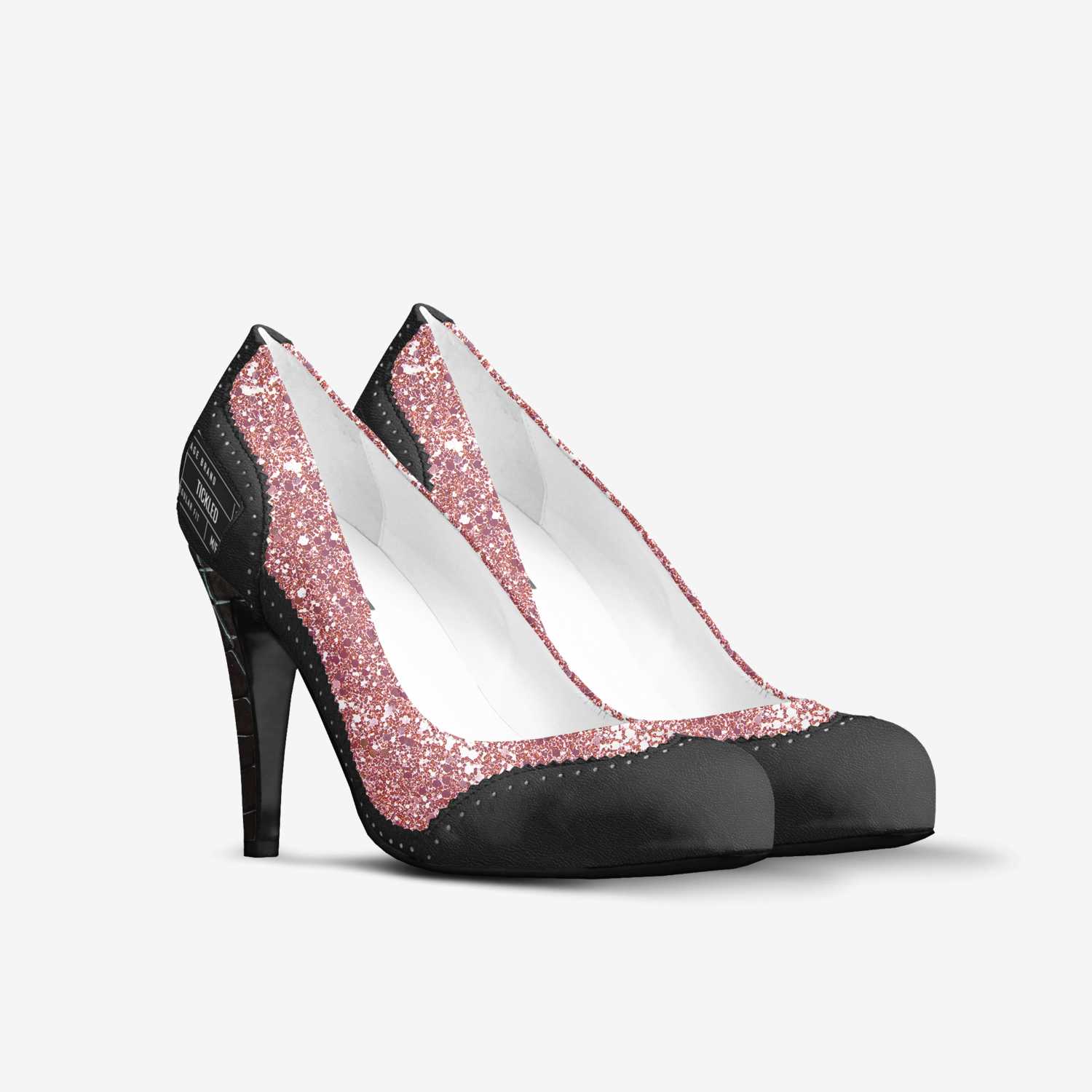 Tickled custom made in Italy shoes by Sarah Weaver | Double view