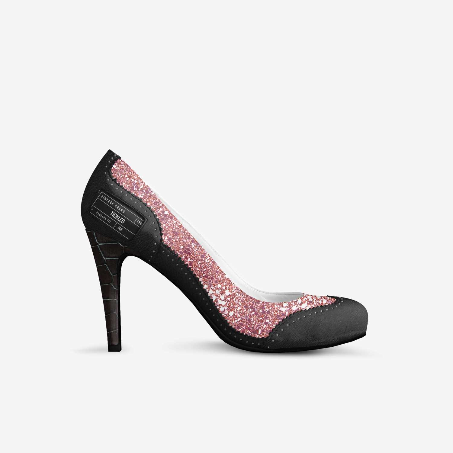 Tickled custom made in Italy shoes by Sarah Weaver | Side view