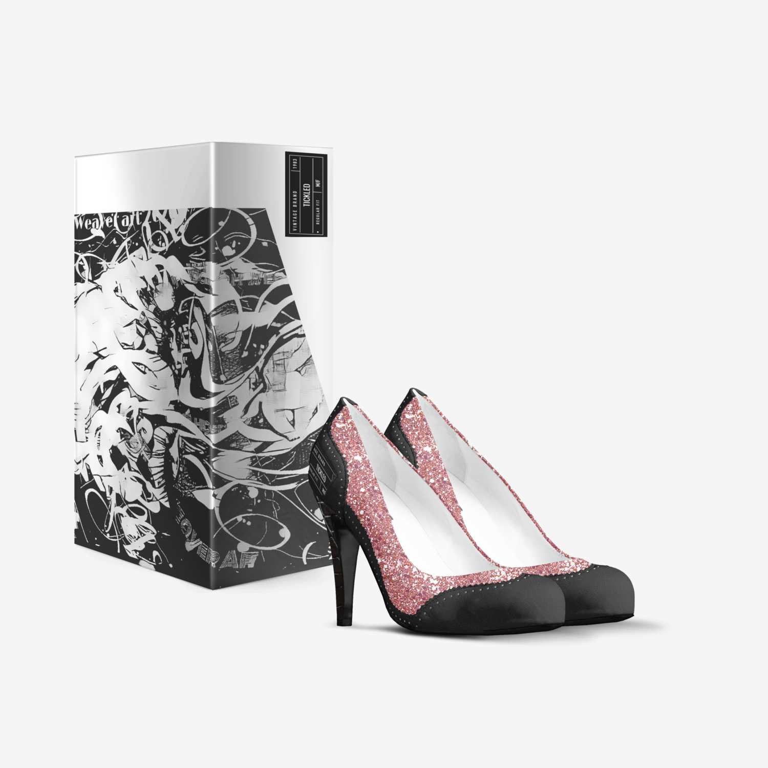 Tickled custom made in Italy shoes by Sarah Weaver | Box view