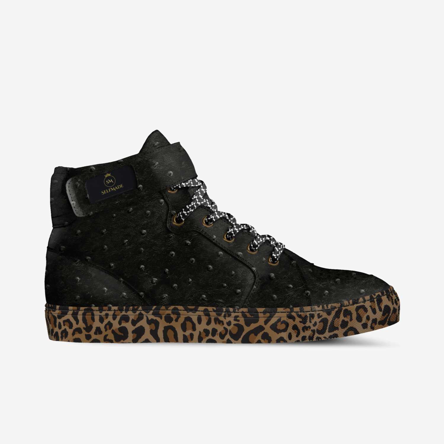 The Black Leopards custom made in Italy shoes by Brian Washington | Side view