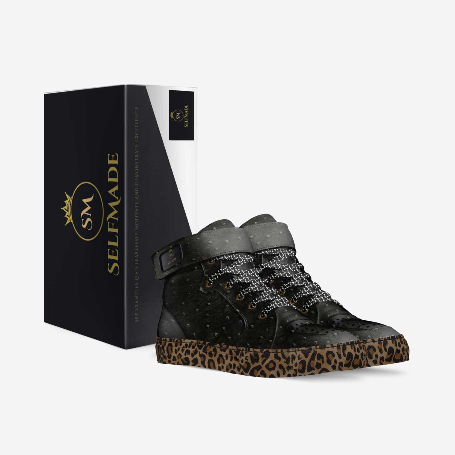The Black Leopards custom made in Italy shoes by Brian Washington | Box view